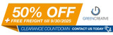 Green Creative Stock Clearance Sale:  50% Off + Free Shipping!