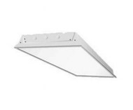 4 Lamp T8 Fluorescent High Bay Grid Mount, Hinged & Latched Door Frame