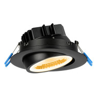 4-Inch Eyeball Round LED 11.4 Watt Recessed Gimbal -  CCT Adjustable