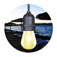 24Ft. LED String Light with 12 LED S14 Lamp