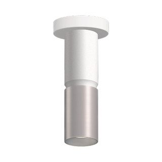 3in X 10inH 2-TONE Cylinder 9/12/15W 3CCT 120-277V DUAL-DIM Wiith Canopy WHITE/BN