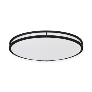 32in Oval Ceiling DOUBLE-RING 48W 5CCT - Blk
