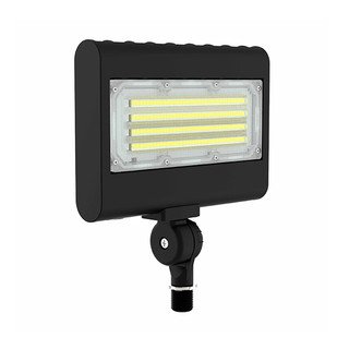 X-GEN FLOOD-AREA Light Sm Housing Adj. 10W-30W Adj. 30/40/50K 120-277V 0-10V Knuckle Silver