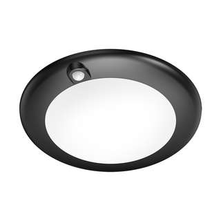 6" Round Surface Mount Fixture, PIR Sensor, 15W, 5CCT, CRI 90+