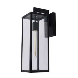 Westgate ERSH Series E26 Glass Wall Sconce, 18.5", Black, Includes LED T Lamp, 6W, 520lm, 3000K