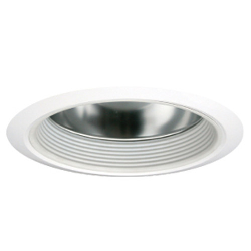 10" Open Clear Reflector with White Baffle for HID and Incandescent Recessed Lights
