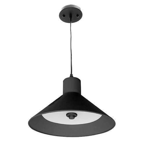 12-Inch 25 Watt LED Integrated Modern Cone Pendant - CCT Adjustable