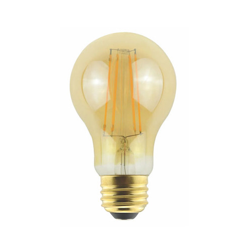 5 Watt LED A-Shape (A19) Filament Amber Bulb, E26 Medium Base