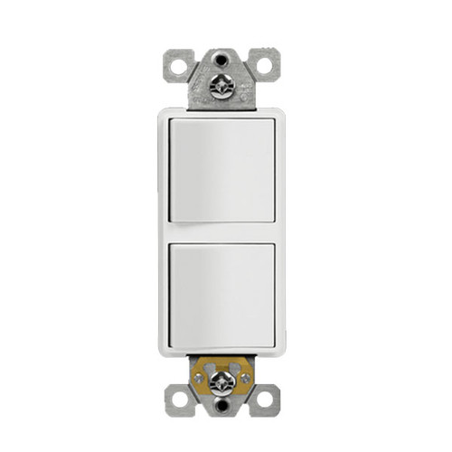 Residential Grade Dual Switch Single Pole 15A