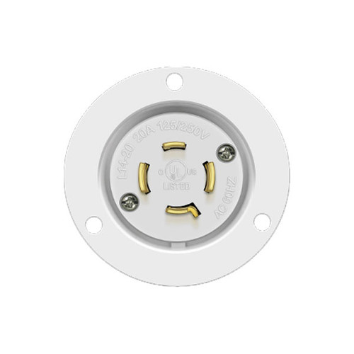 Locking Flanged Inlet, 20A, L14-20PFI