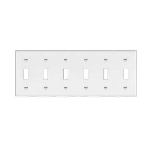 Toggle Switch Six-Gang Wall Plate