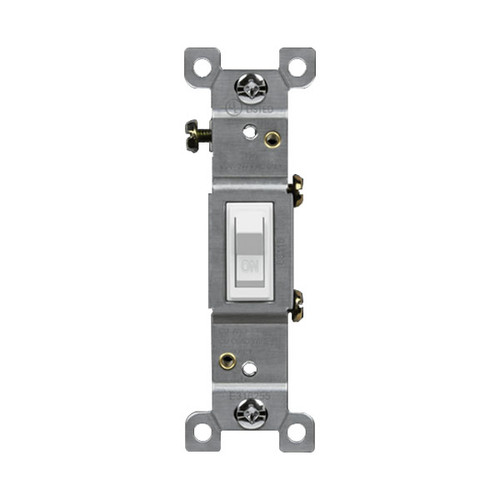 Residential Grade 15A Toggle Switch, Single Pole