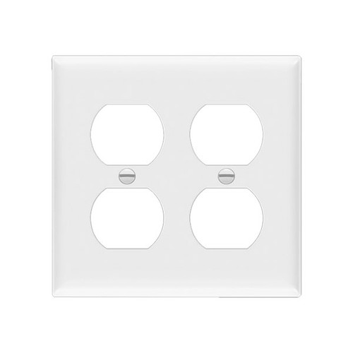 2-Gang Duplex Receptacle Wall Plate, Mid-Size