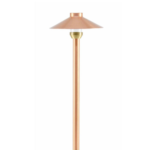 18-Inch 3 Watt LED Area Light Solid Copper Natural Finish