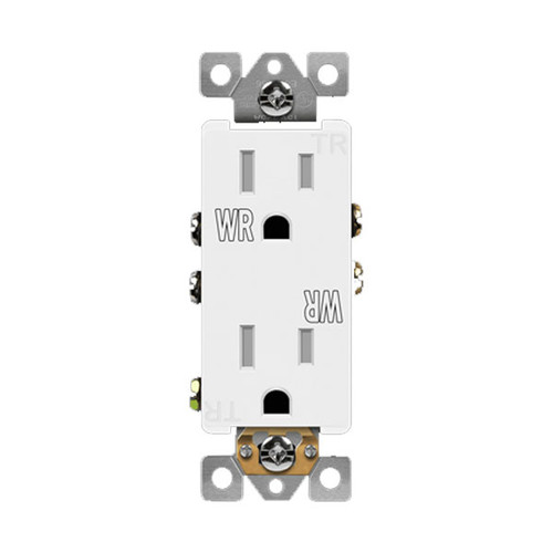 Decorator Receptacle - Tamper & Weather Resistant