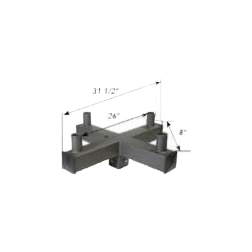 90° Quad Square Vertical Tenon