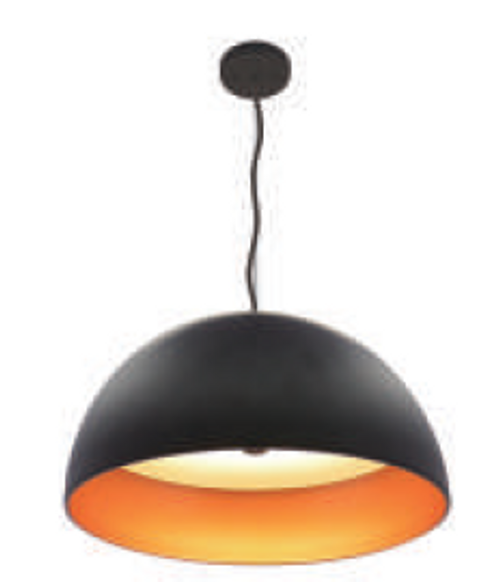 LED Vintage Pendant Lights, Multi CCT, 20" Size, Black/Gold Finish