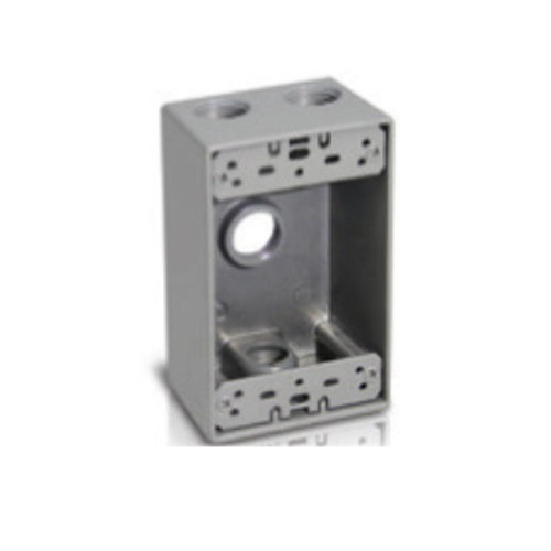 Versatile Quad Outlet Electrical Box - 3/4" Trade Size, Dual Color Options