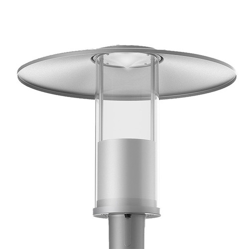 Westgate Manufacturing, GPH Series, Modern Top-Hat Post-Top Area Light, 12/20/30/40W, Multi-CCT, Silver Gray