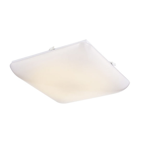 Square Puff 23 Watt LED Ceiling Fixture, Opal Acrylic Shade