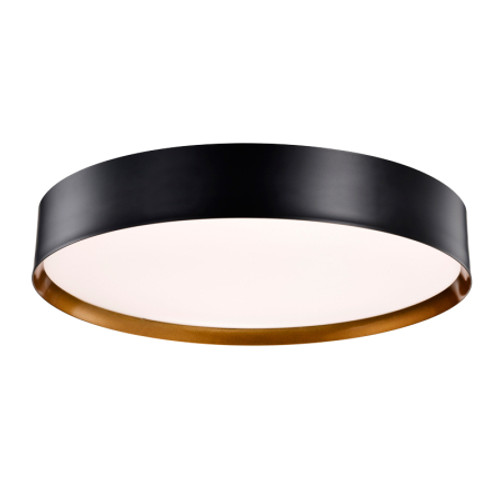 Sunpark Electronics C2018D, LED Ceiling Fixture, 34W, 3000K/4000K, 1600 Lumen, Black/Gold, Acrylic, 18.0"x4.0"