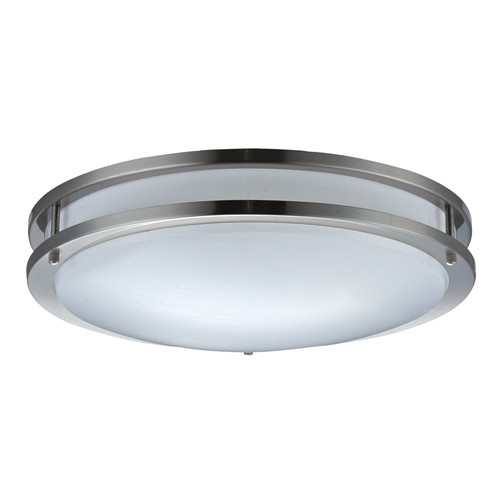 Sunpark Electronics, DC Series, 11.8" Satin Nickel Ceiling Fixture with 23W GU24 CFL, 2700K or 4000K