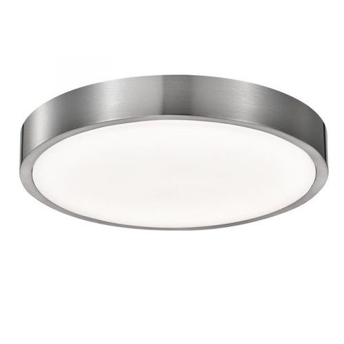 Sunpark Electronics, DC335D-PD, Satin Nickel 16" Ceiling Fixture with Acrylic Shade