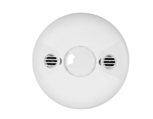 360° Low Voltage Dual-Technology Occupancy Ceiling Sensor, Passive Infrared/Ultrasonic Technology, Time Delay, Adjustable Sensitivity, Ambient Light Level