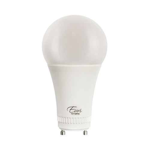 Euri Lighting, A21 LED Lamp, 17W, 4000K, Dimmable, 90+ CRI, GU24 Base, Damp Rated