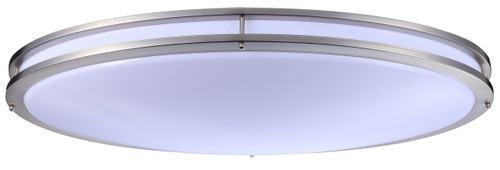 RP Lighting and Fans, 4345 Series, 32" Oval Flush Ceiling Mount, 3000K, Brushed Nickel Finish