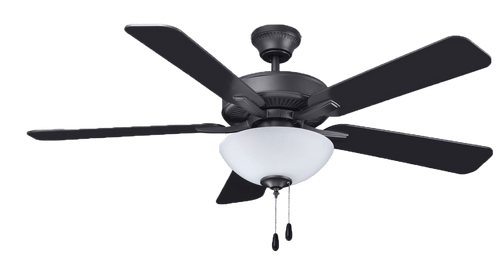 52-inch 5-Blade Star Light Series, Ceiling Fan with Light Kit, Brushed Nickel/Walnut Finish