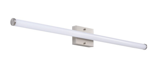 48-Inch LED Round Linear Vanity Light, Brushed Nickel Finish