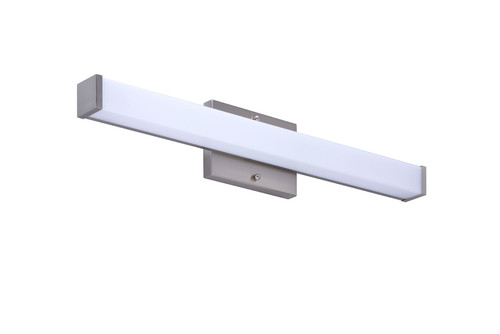 RP Lighting and Fans, 4907 Series, 24" Brushed Nickel Slim Profile Square Linear Vanity Light