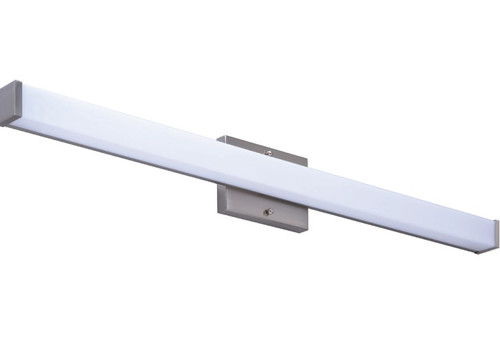 RP Lighting and Fans, 4907 Series, 48" Slim Profile Square Linear Vanity Light, Brushed Nickel Finish