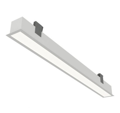XDL4RWL 4.0" x 4.5" Linear Recessed, Wet Location, 4000K, 500 Lm/Ft, Multi-Volt, Matte White, 8 Ft