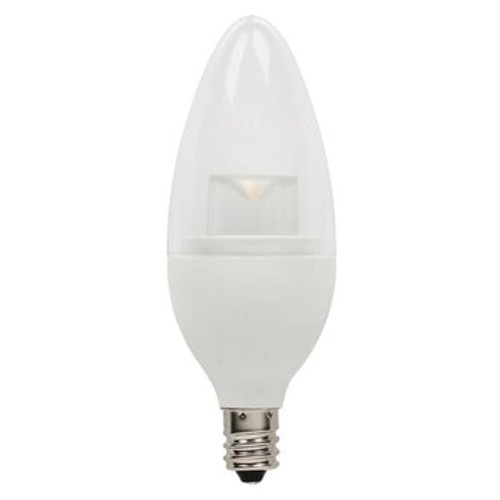 Decorative LED Bulb, Clear, Dimmable, 3.5W, E12 Base, 2700K, 300lm