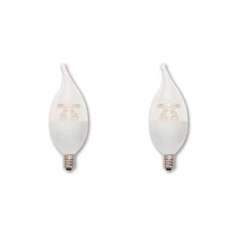 LED Candle Bulb 4W, Clear, Warm White, 2700K, E12 Base