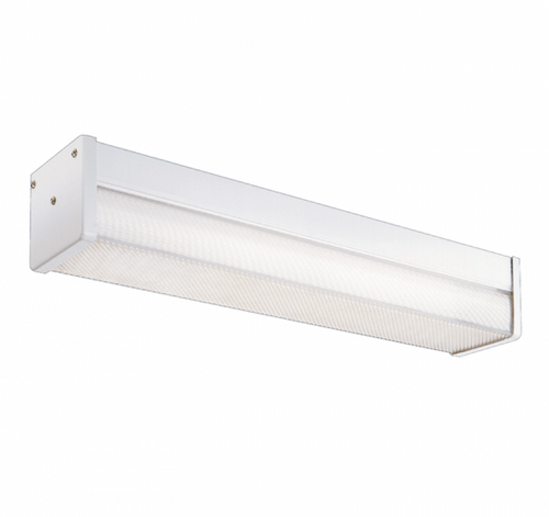 Vandal Resistant LED Wall / Vanity Luminaire, 4000K, Multi-Volt, Clear Polycarbonate Lens, Motion Sensor, 4ft