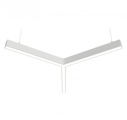 Linear LED Aluminum Luminaire, Direct/Indirect, 4000K, High Output, Satin Lens, Multi-Volt, 24-inch Arms