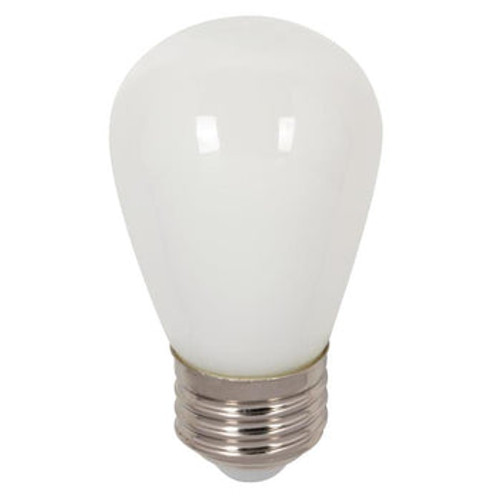 LED S14 1.2W Frosted Lamp, Medium E26 Base, Non-Dimmable