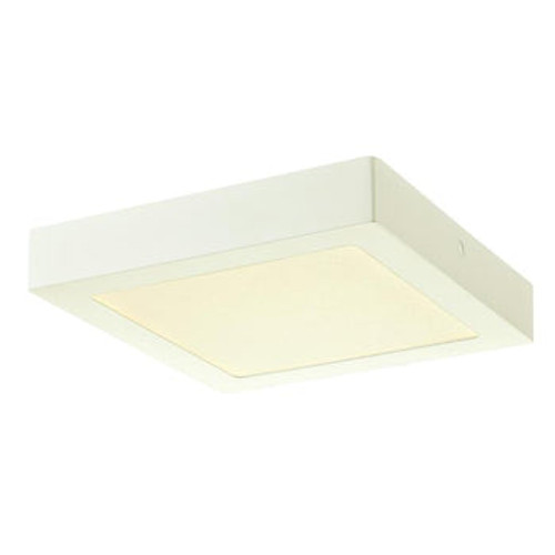 8-7/8-Inch Square Dimmable LED Flush Mount Ceiling Fixture - White Finish