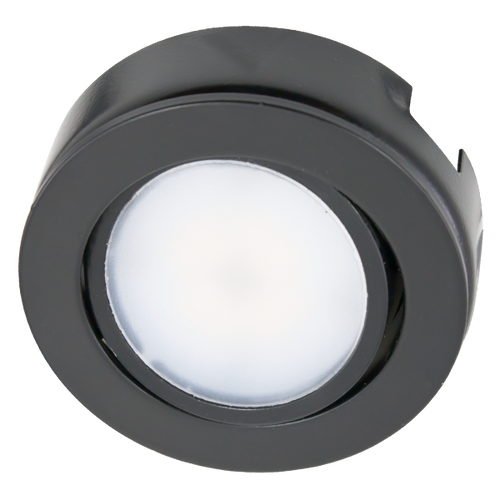 120V, 4.3W Single Linking Puck, 200 Lumens, 3000K, Black