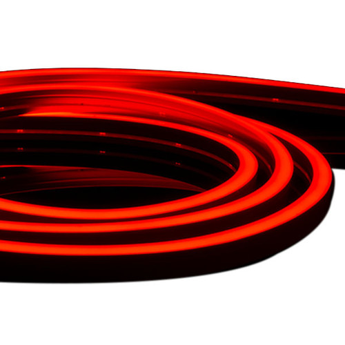 24V DC Single Color Side Bend Neon, Red, 98ft, 41Lm/ft, IP67