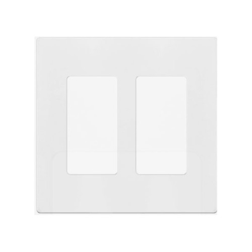 2-Gang Decorator/GFCI Mid-Size Screwless Wall Plate