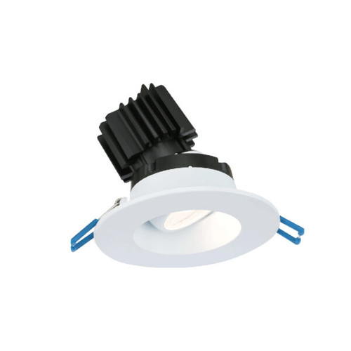 3" Round Regressed Gimbal LED High Output, Dim to Warm, White Trim