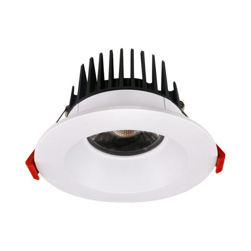 4" Recessed LED 15W, 2700K, Round White Trim