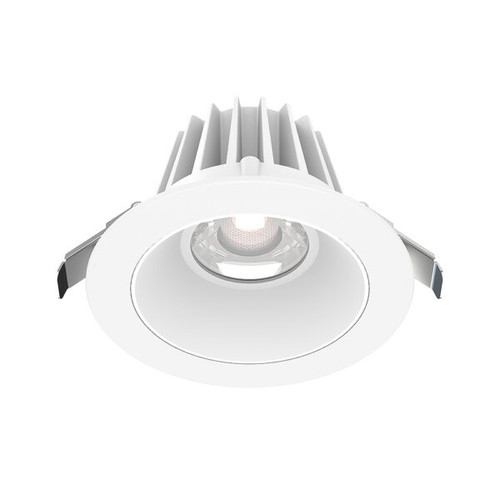 4" Round Recessed Economy LED, 15W, 3CCT, Baffle White Trim