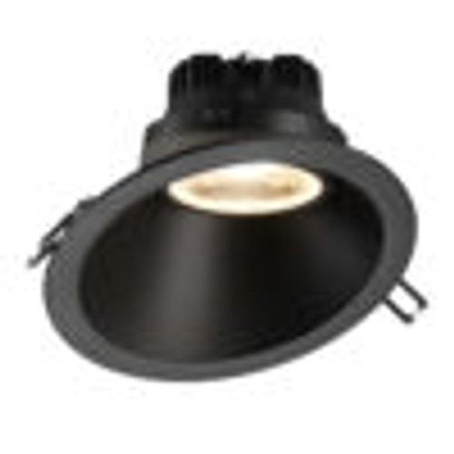 6" Sloped Round Regressed Gimbal LED High Output, 3000K, 18W, Black