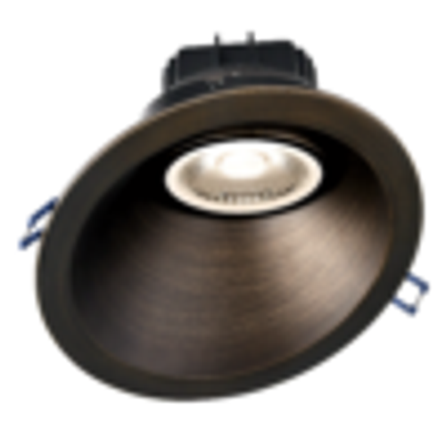 6" Sloped Round Regressed Gimbal LED, High Output 18W, 3000K to 1800K Dim to Warm, Oil Rubbed Bronze