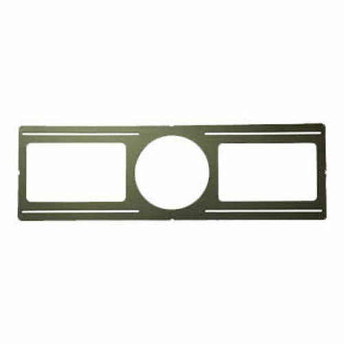 Rough-In Plate, 26" Length, Galvanized Steel, 6 3/8" Hole Diameter